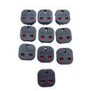 UK to Euro Plug Adaptor 10PCs Pack (black)
