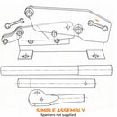 KATSU Metal Shear Cutter 180mm | Lever Action | Carbon Steel