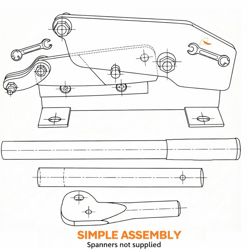 KATSU Manual Metal Shear Cutter 180mm | Heavy Duty
