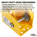 Aim Tools Hand Winch 1200-2600LB – Automatic Brake Ratchet Gear | Manual Crank