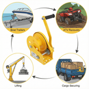 Aim Tools Hand Winch 1200-2600LB – Automatic Brake Ratchet Gear | Manual Crank