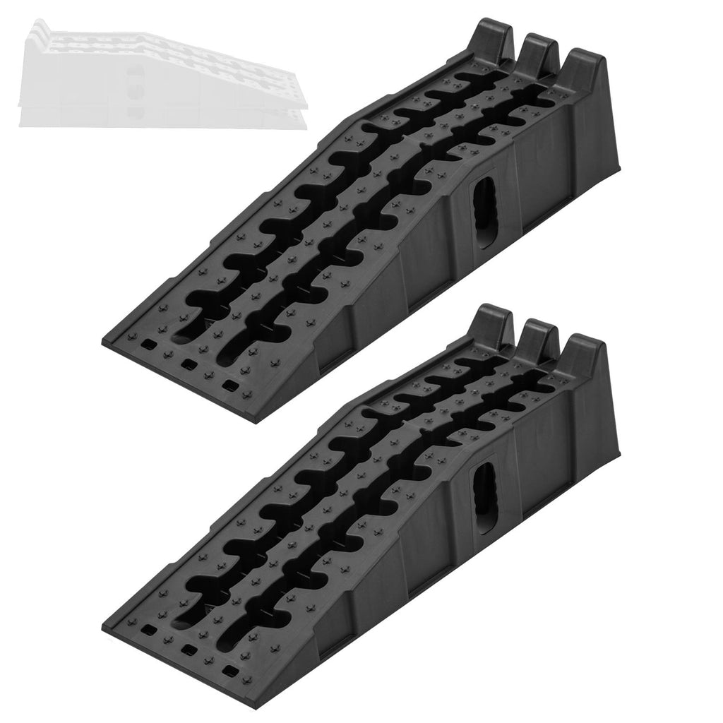 External Plastic Ramp Plastic Car Ramps Stackable 908x308x215mm