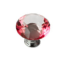 Drawer Knob Crystal - 30mm Pink