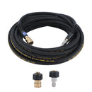 Pressure Washer Hose 15M, 3/8 Inch with 2 Quick Connect Kits