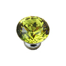 Drawer Knob Crystal - 30mm Yellow
