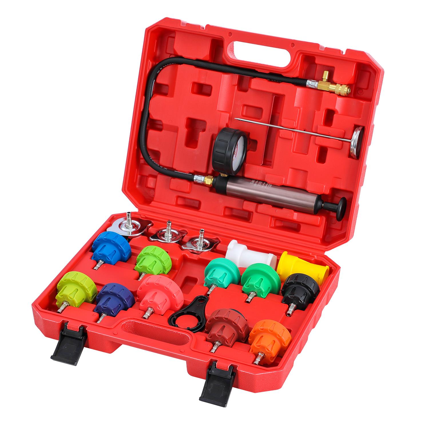 Car Radiator Cooling System Pressure Tester Nylon 18PCs