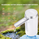 Water Bottle Pump 1200mAh USB Charging Foldable and Mute - White