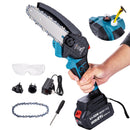 FIT-BAT Chainsaw with Oil Pump Extra Chain 6" With Battery 3.0Ah