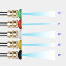 High Pressure Washer Gun 4000 PSI – Long Handle, 5 Tips, 14mm / 15mm
