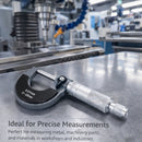 TOPWAY External Micrometer 0-25mm | Carbide Anvil