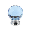 Drawer Knob Crystal - 30mm Blue