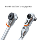 Short Ratchet Handle Set 2PCs 1/4"