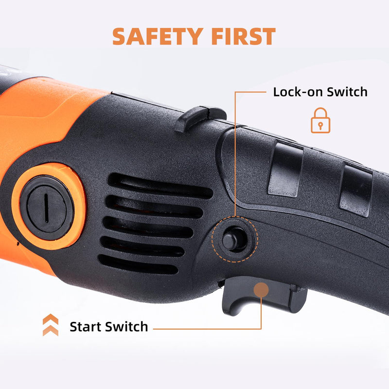 TOPWAY Corded Angle Grinder 115mm 125mm 750W  Cutting Grinding Polishing