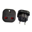 UK to Euro Plug Adaptor 10PCs Pack (black)