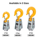 Pulley with Ball Bearings and Hook Rope 10mm 1Ton