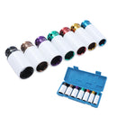 Impact Deep Socket Set Coloured 7PC CRV 1/2" 17,19,21,22,23,24,27,78mm