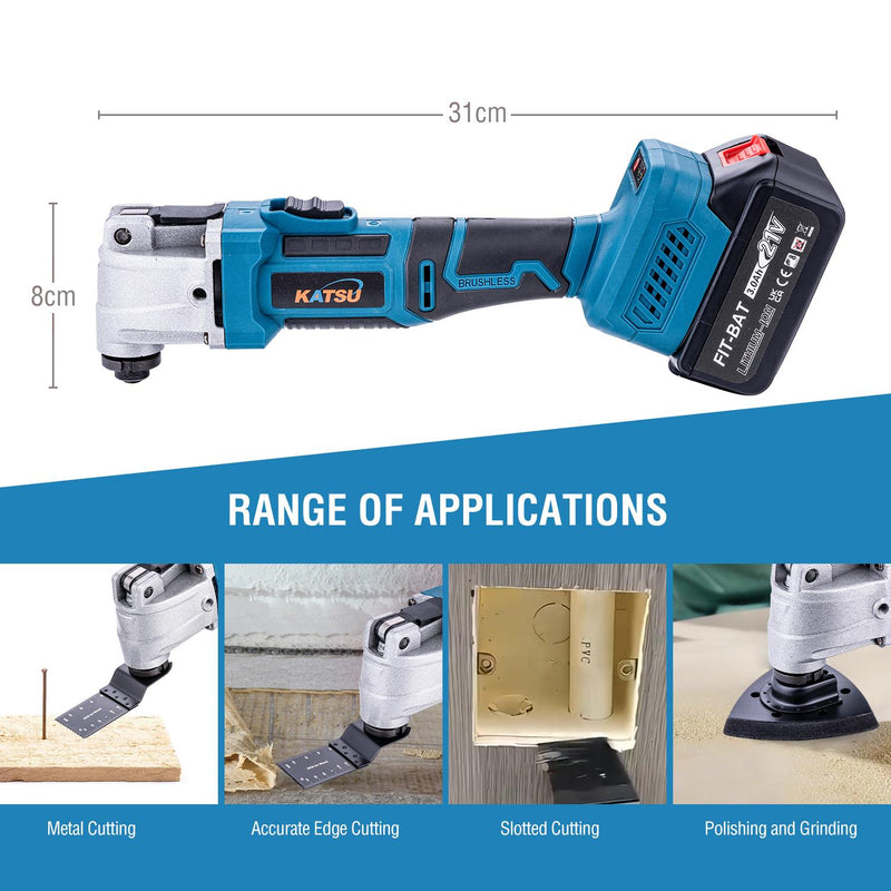 FIT-BAT Oscillating Saw Accessories With Battery 3.0A BMC