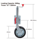 Caravan Trailer Jockey Twin Wheel Swing Up