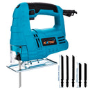 400W Variable-Speed Jigsaw + 5 Blades Compact