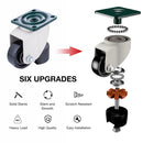 Levelling Castors Grey & Black 4PCs