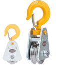 Pulley with Ball Bearings and Hook Rope 10mm 1Ton
