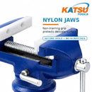Portable 3.2" Clamp-On Table Vice with Nylon Jaws