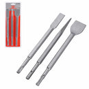 3-Piece SDS Plus Chisel Set 250mm – Flat, Tile