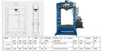 100 Ton Industrial Hydraulic Shop Press Bench