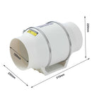 6-Inch Inline Air Duct Extractor Ventilator Fan