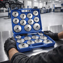 KATSU Oil Filter Socket Set 65–101mm 1/2” Drive – 23pc Aluminium