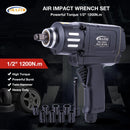 Air impact wrench Set Twin Hammer 1/2  1200Nm