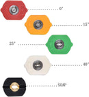 Pressure Washer Angled Lance for Karcher with 5 Nozzle Tips, 90 degree