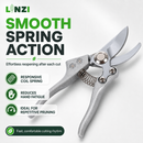 LINZI 210mm Bypass Pruning Shears Secateurs SK-5 Steel Extra Blade Spring 651108