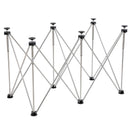 TOPWAY Foldable Working Table Wood & Tile 6 Legs Adjustable 117x62cm