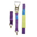 Car Recovery Ratchet Tie Down Straps 4PCs Set