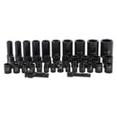 1/2" & 3/8" Drive Impact Socket Set, 37-Piece