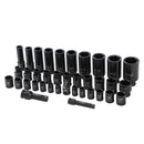 1/2" & 3/8" Drive Impact Socket Set, 37-Piece