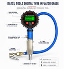 Digital Tyre Inflator Gauge 250 PSI, LCD Air