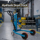 Hydraulic Drum Truck Trolley – 260 kg Capacity