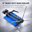 8" Heavy Duty Sheet Metal Bead Roller Swager