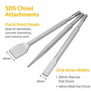 3-Piece SDS Plus Chisel Set 250mm – Flat, Tile