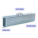 2 Pack Folding Steel Ramps - Heavy Duty Loading