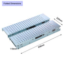 2 Pack Folding Steel Ramps - Heavy Duty Loading