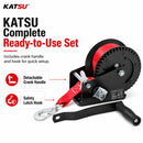 Heavy Duty Hand Winch 1600lbs 725kg Capacity with