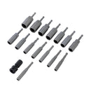 16 PCs Nut Driver Deep Socket Set Metric 5.5-19mm