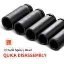 16-Piece 1/2" Drive Deep Impact Socket Set - CR-V