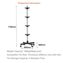 Mobile Tyre Stand, Wheel Storage Racking Dolly