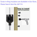 3PCs Electric Fence Drill Chuck for Insulators
