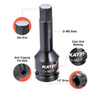 1/2-Inch Drive Impact Hex Allen Bit Socket Set 20