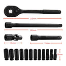 16-Piece 1/2" Drive Deep Impact Socket Set - CR-V